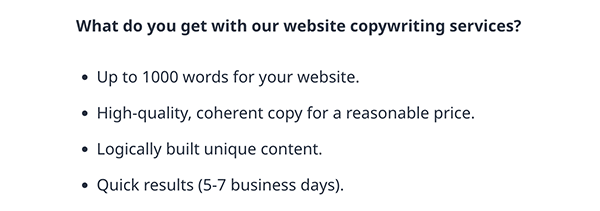 Servicii de copywriting Motopress.