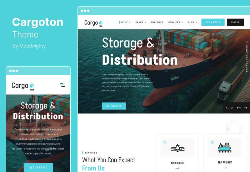 Thème Cargoton - Thème WordPress Transport & Logistique