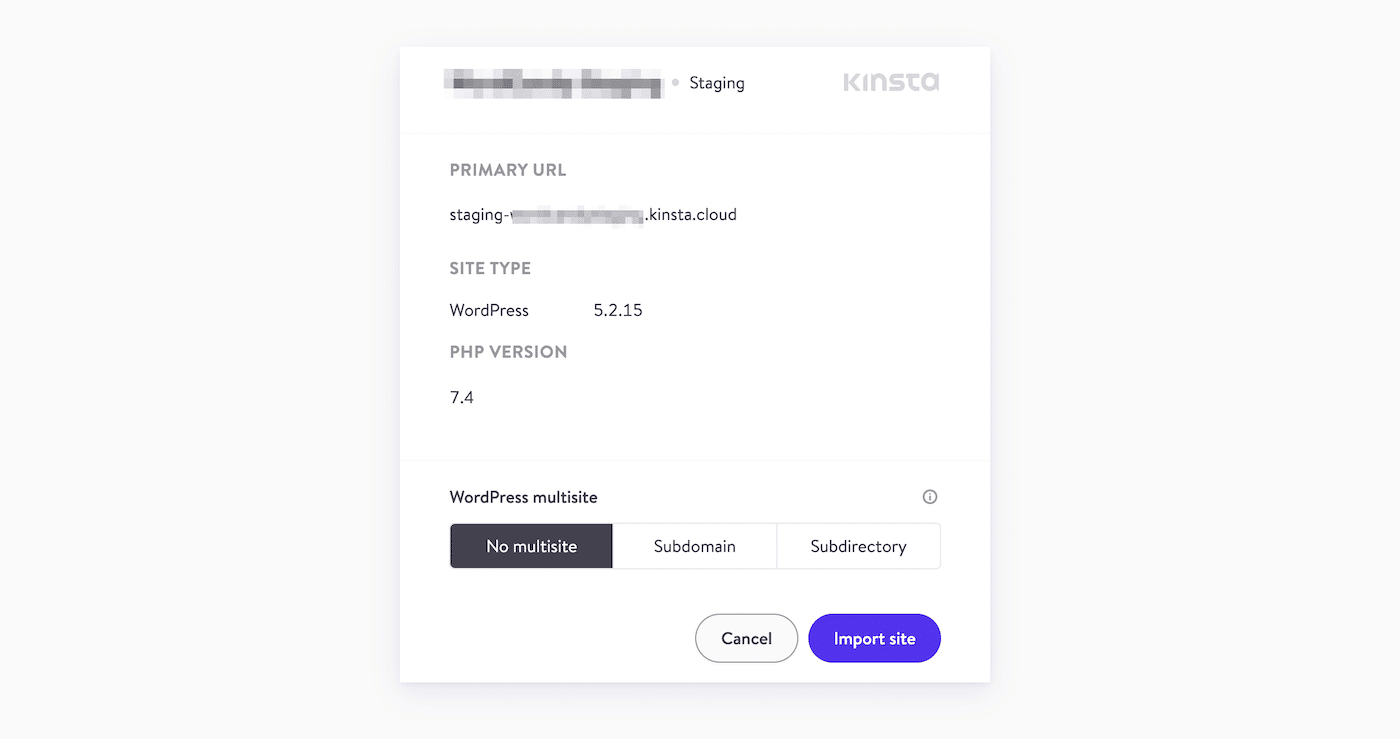 Aggiungi i dettagli del multisito di WordPress se stai eseguendo il multisito