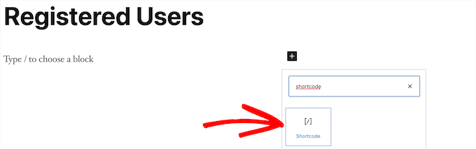 Kısa kod bloğu ekle Add shortcode block