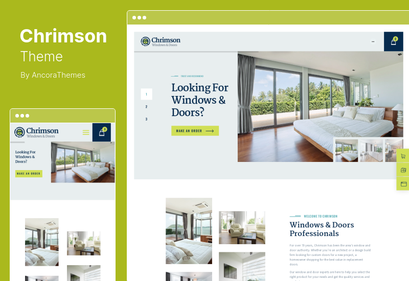 Thème Chrimson - Thème WordPress pour magasin de services de portes et fenêtres