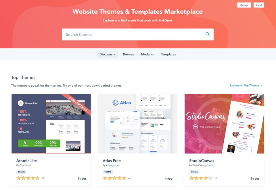 Mercato HubSpot CMS