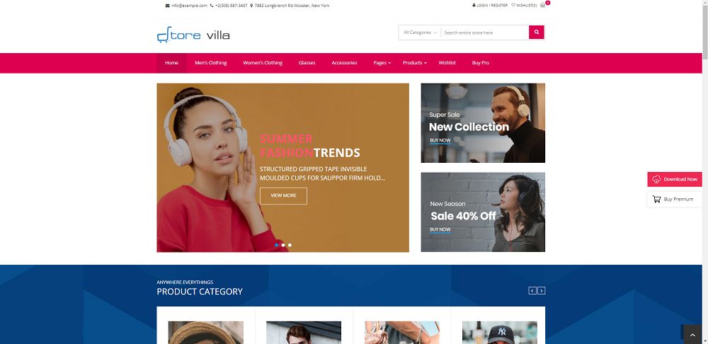 Storevilla - kostenlose WooCommerce-Themes