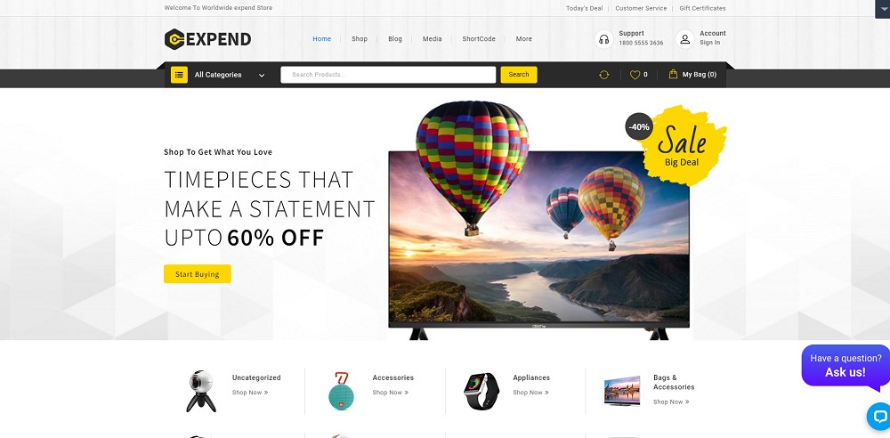 Expend - 电子和高科技小工具 WooCommerce 模板