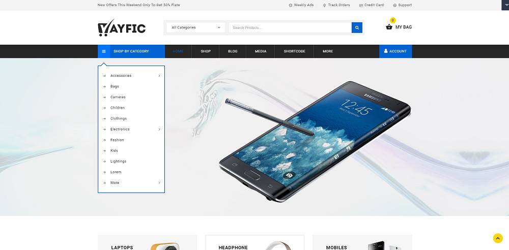 Ayfic - WooCommerce 多用途主题