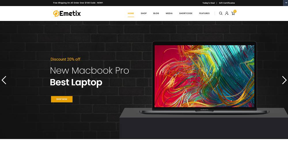 Emetix - 数字产品商店 WooCommerce 模板