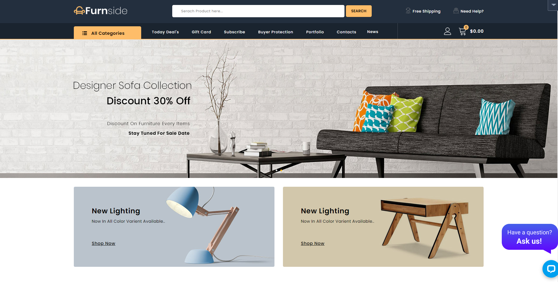 Furnside - Möbel- und Einrichtungsgeschäft PrestaShop Theme