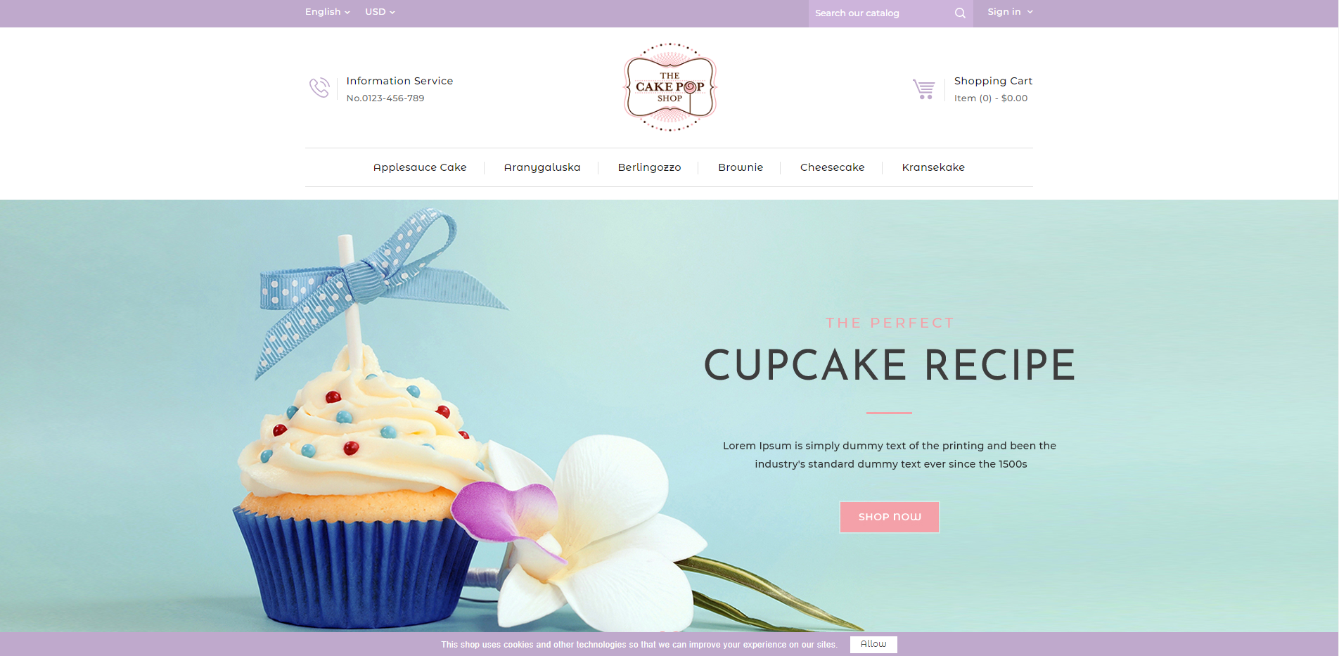Kuchen - Food Restaurant Prestashop-Themen