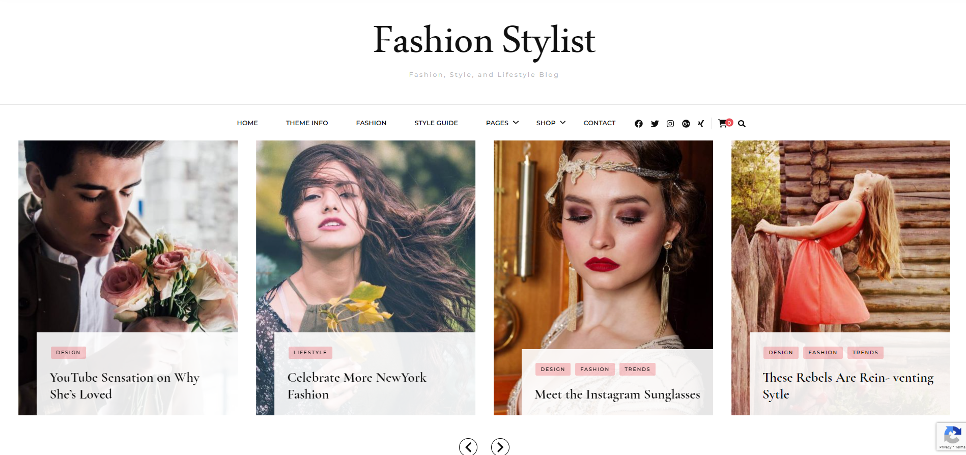 Fashion Stylist - Mode-WordPress-Thema