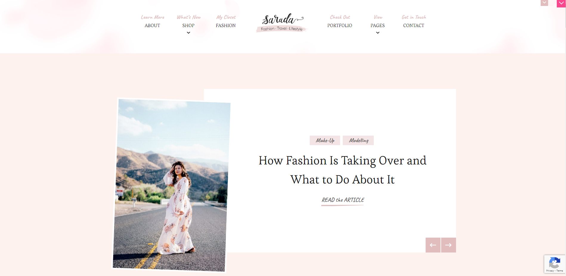 Sarada light - feminine WordPress-Themes