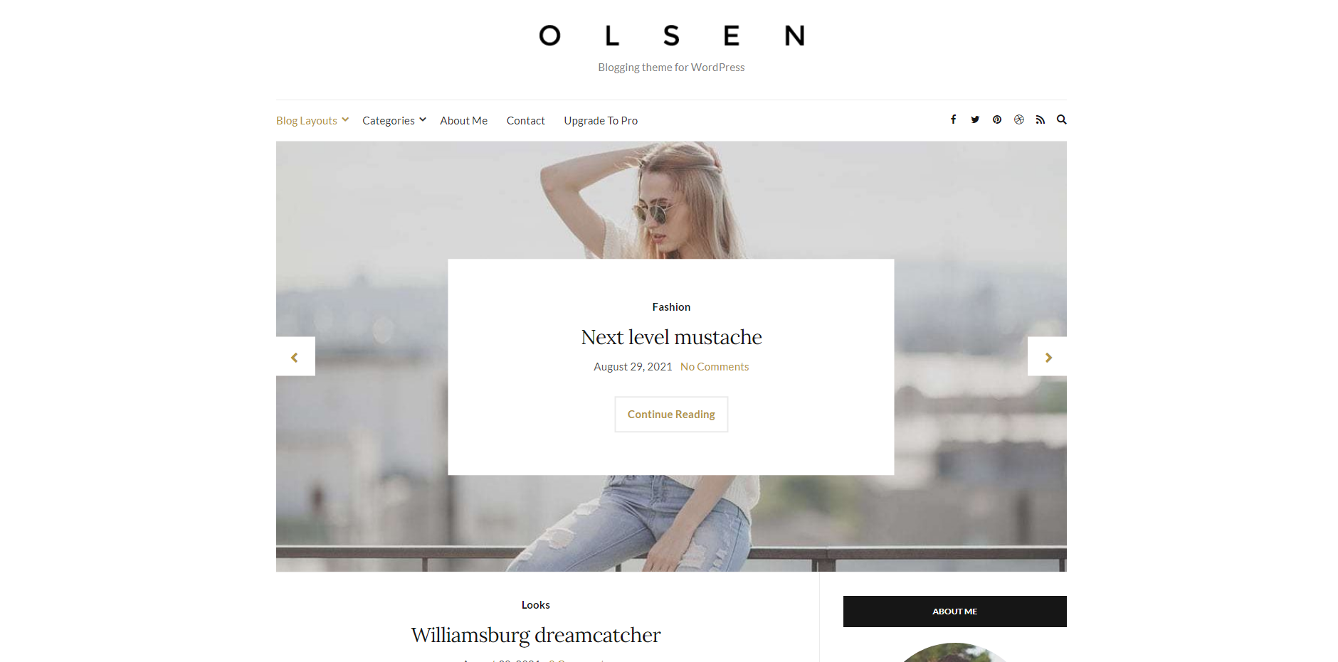 Olsen light - feminine WordPress-Themes