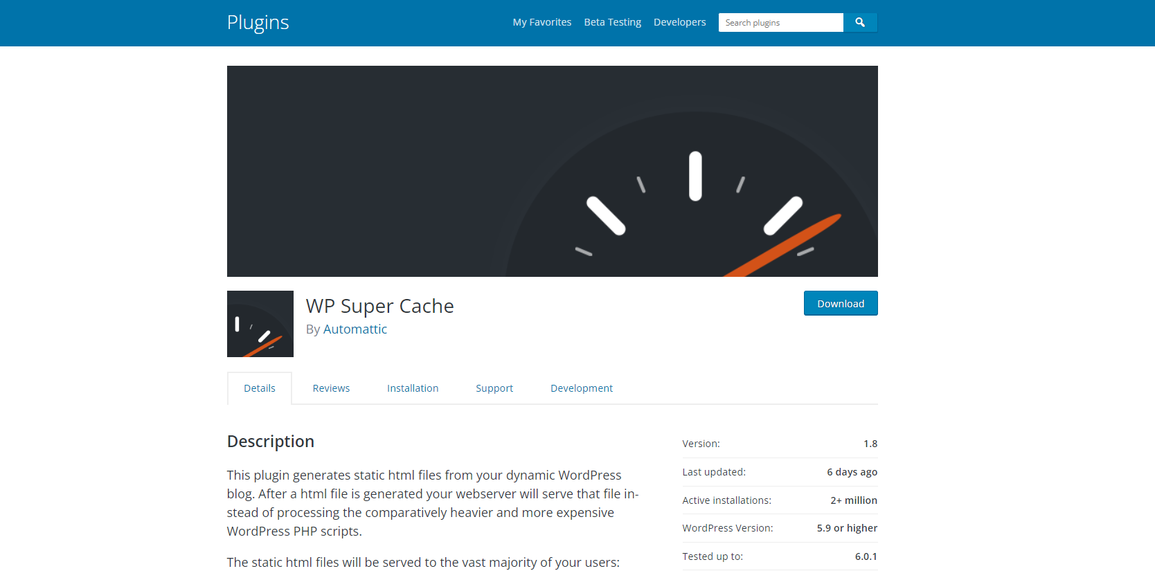 Súper caché de WP - Complementos de caché de WordPress