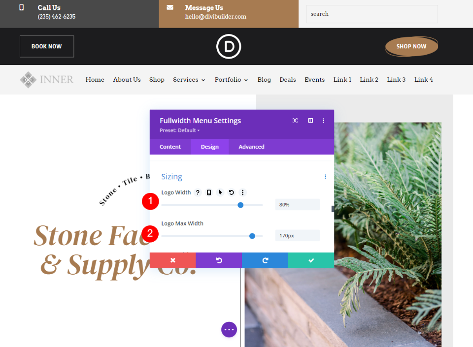 Optimieren Sie die Größe des First-Responsive-Logos
