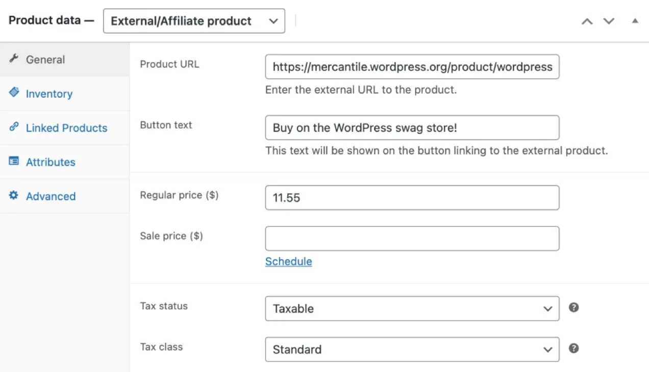Hinzufügen eines Affiliate-Produkts mit WooCommerce