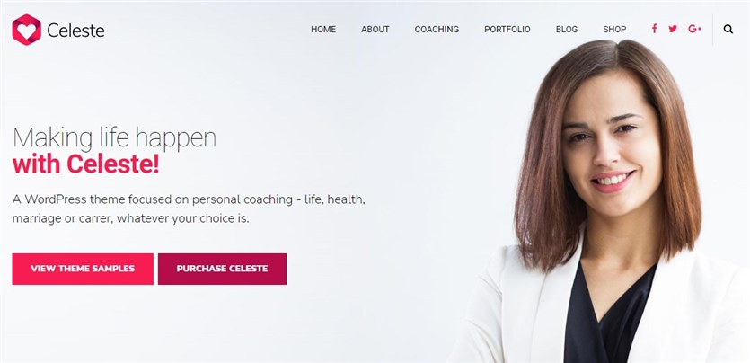 Celeste WordPress-Themes für Therapeuten