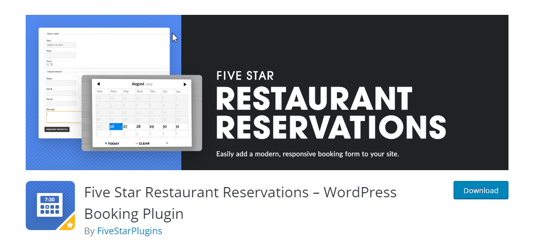 Prenotazioni ristoranti a cinque stelle: i migliori plugin per wordpress per ristoranti