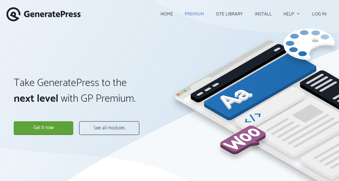 Immagine della home page di GeneratePress
