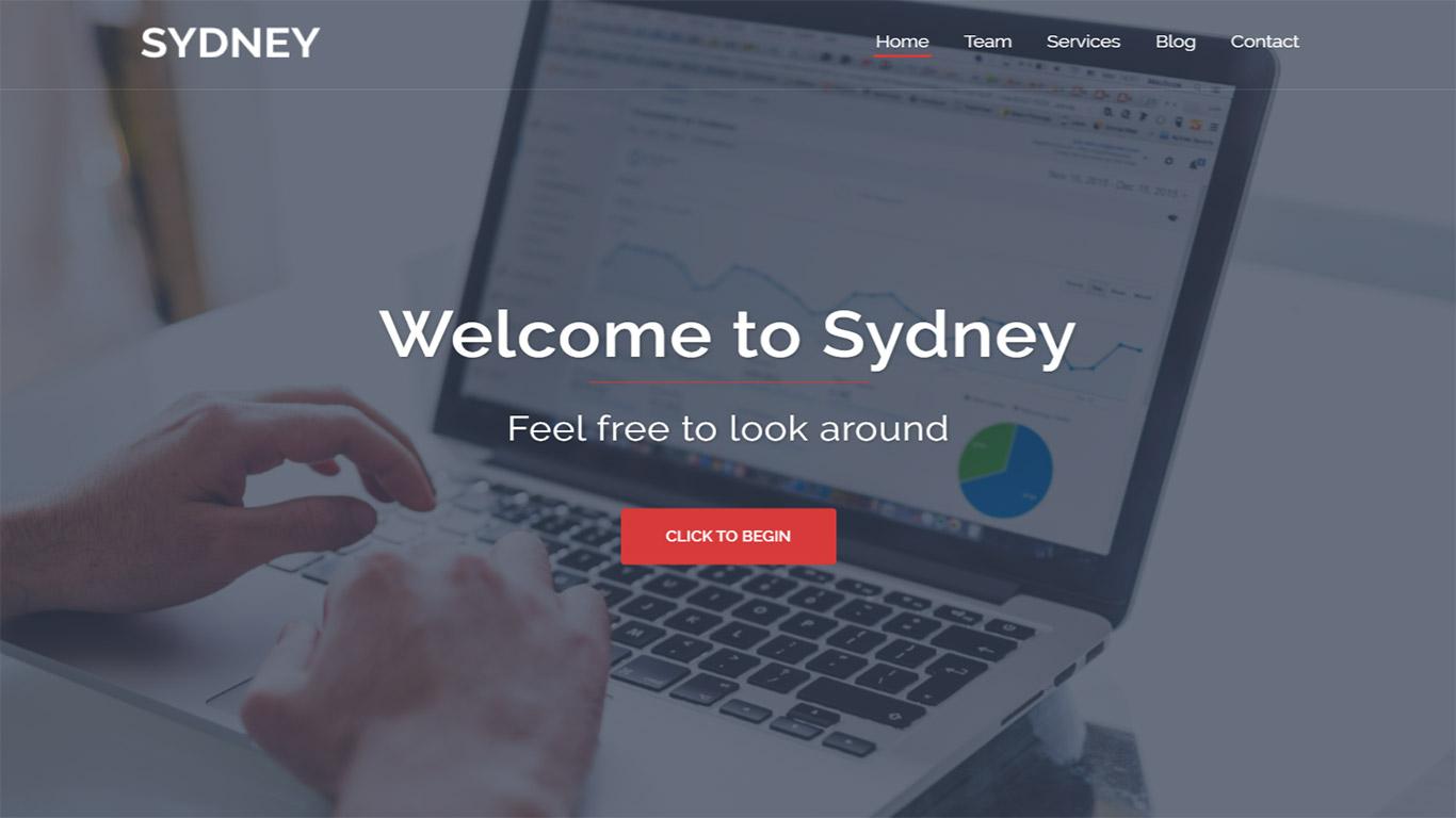 Immagine del sito a tema di Sydney