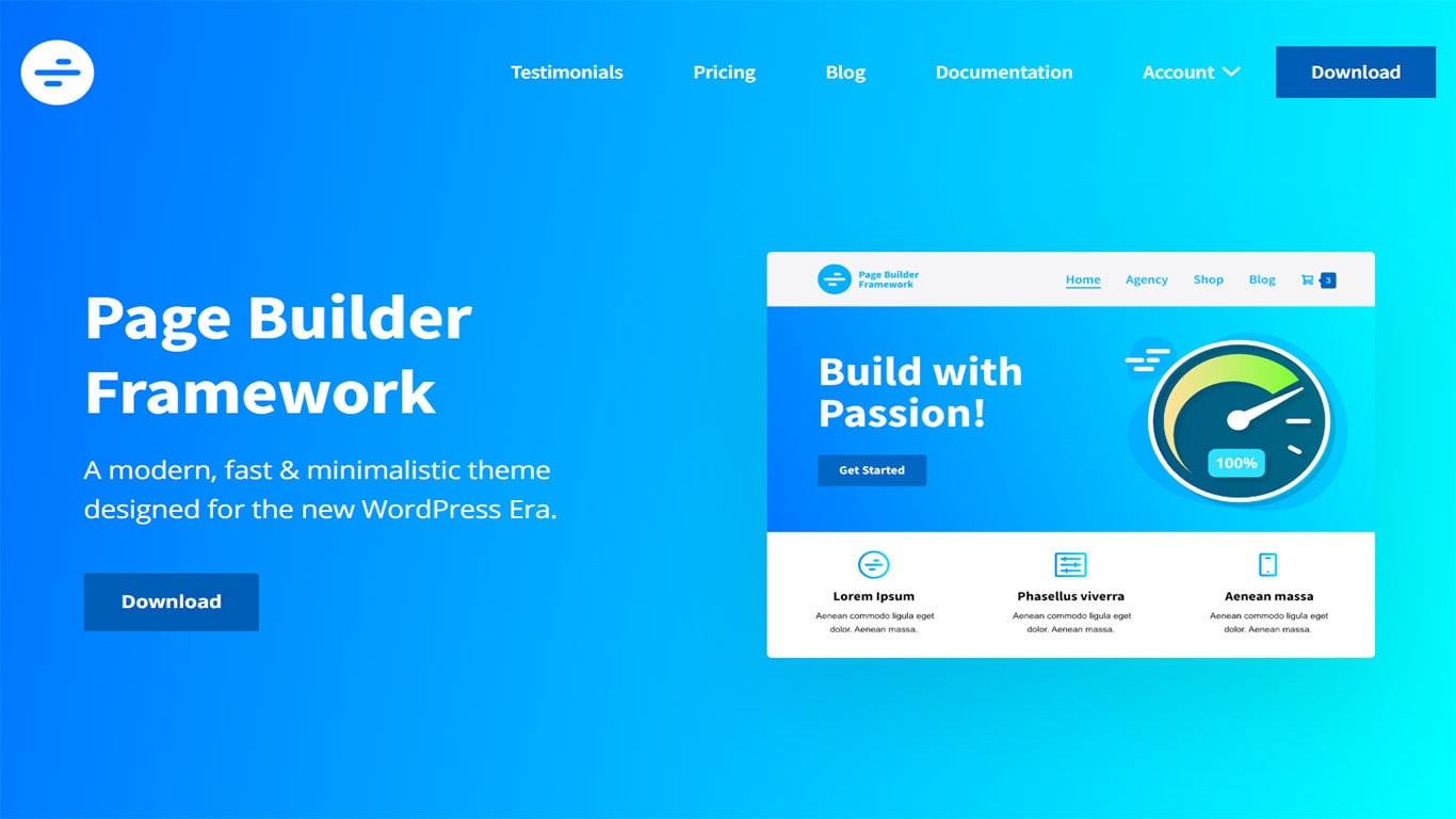 Sito a tema Page Builder