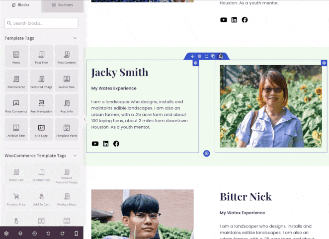 SeedProd のページ ビルダーでセクションを複製する