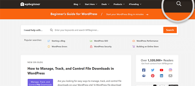 Rechercher WPBeginner Search WPBeginner