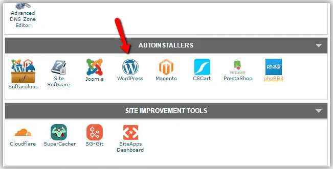 jak zainstalować WordPress za pomocą automatycznego instalatora
