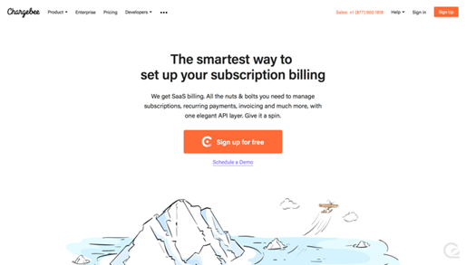 Call-to-Action von Chargebee