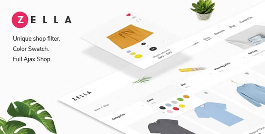 Zella - bestes Ajax-WordPress-Theme