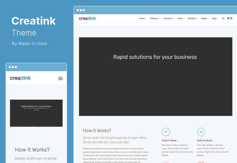 Thème Creatinink - Thème WordPress réactif multiconcept