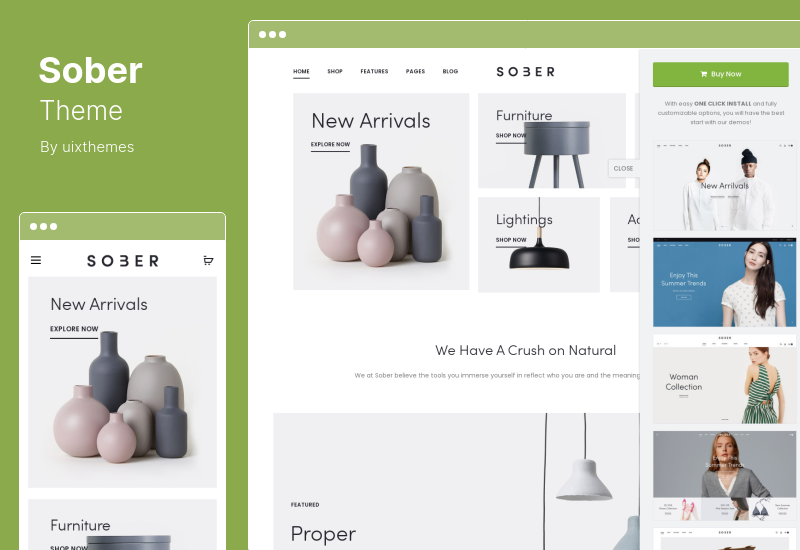 Thème sobre - Thème WordPress WooCommerce