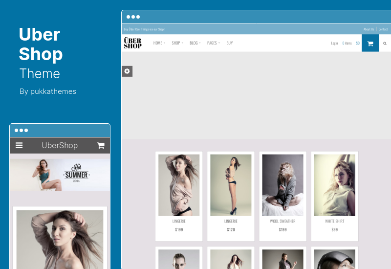 Thème UberShop - Thème plat réactif WooCommerce