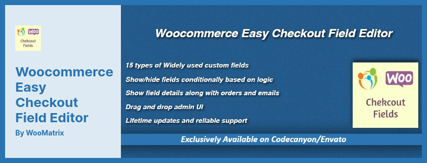 Woocommerce Easy Checkout Field Editor Plugin - 在結賬表單插件上添加、編輯和刪除字段