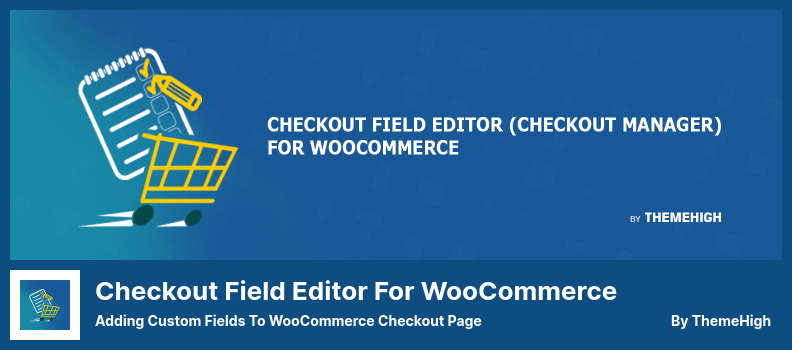 WooCommerce 插件的結帳字段編輯器 - 將自定義字段添加到 WooCommerce 結帳頁面