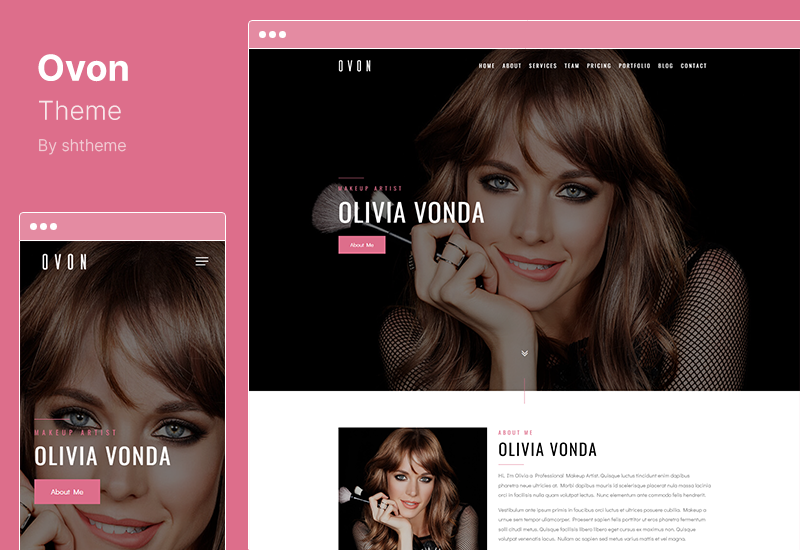Tema Ovon - Tema Penata Rias WordPress