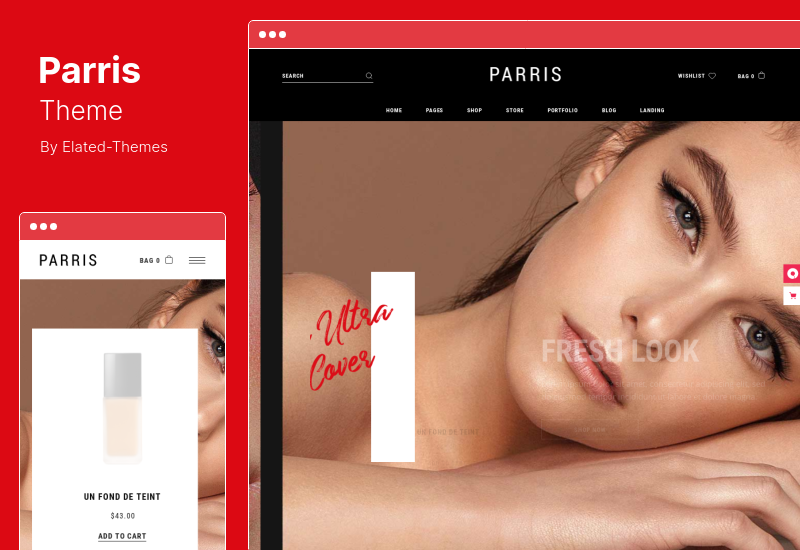 Tema Parris - Tema WordPress Toko Kecantikan dan Rias