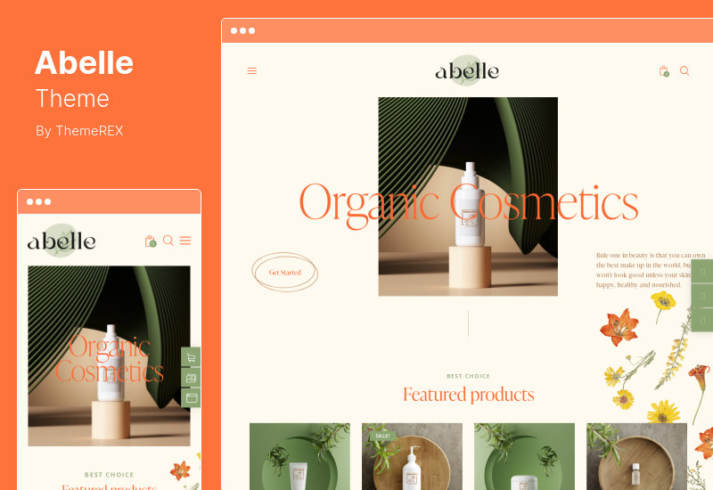Tema Abelle - Tema WordPress Elemen Salon Kecantikan
