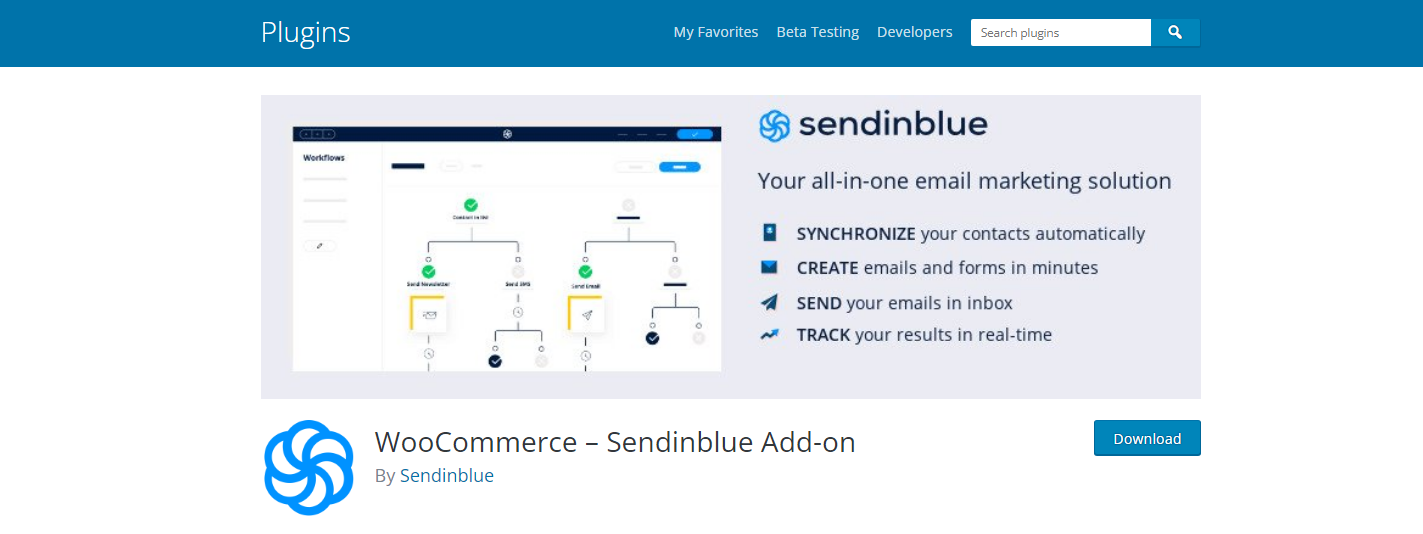 Sendinblue - ملحقات WordPress للتجارة الإلكترونية