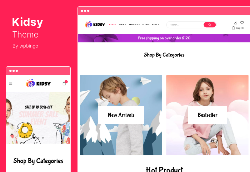 Kidsy Theme - キッズストアとベビーショップの WooCommerce テーマ