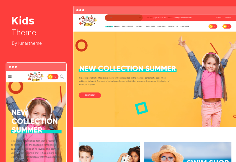 Kids Theme - ベビーショップ&ストア WooCommerce Theme