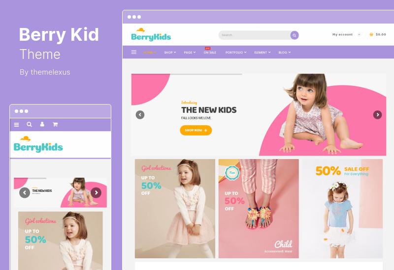 BerryKid テーマ - ベビーストア WooCommerce テーマ