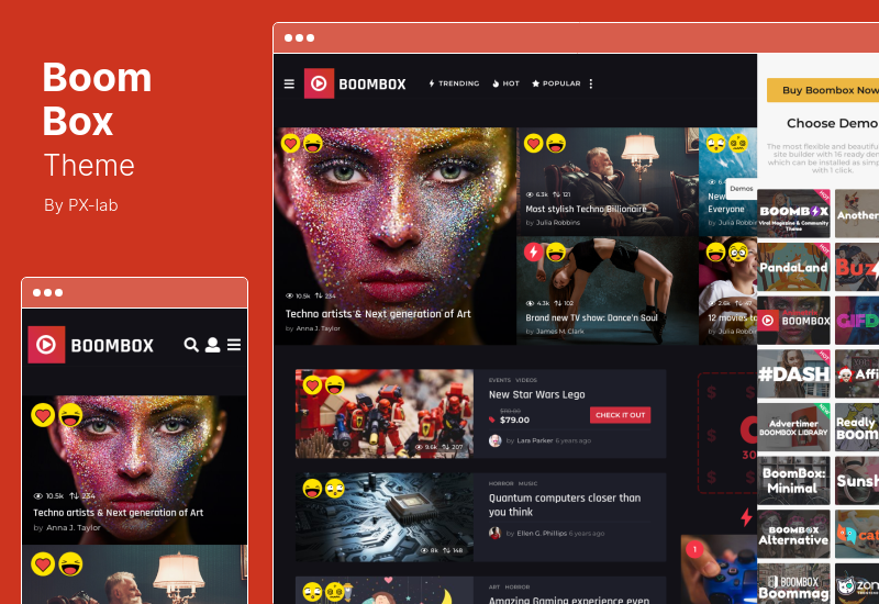 BoomBox 主题 - 病毒杂志 WordPress 主题