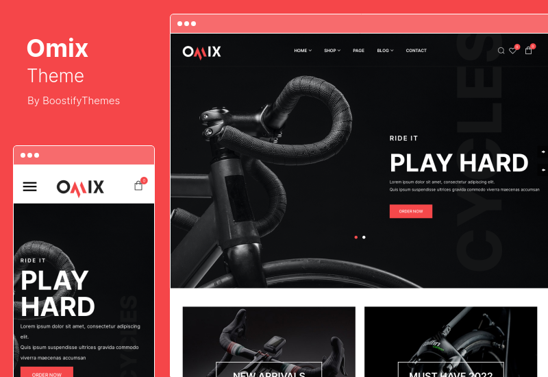 Omix 主题 - 体育商店 WooCommerce 主题