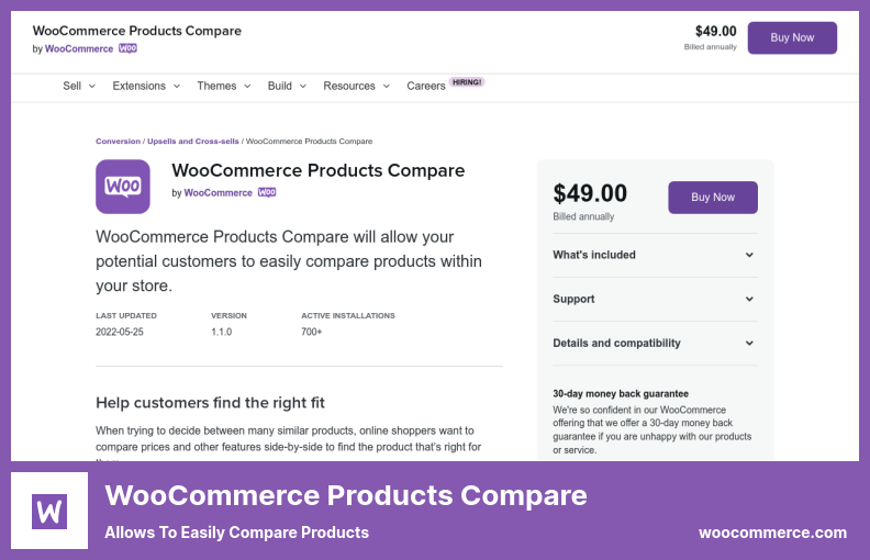 ปลั๊กอินเปรียบเทียบผลิตภัณฑ์ WooCommerce - ช่วยให้เปรียบเทียบผลิตภัณฑ์ได้อย่างง่ายดาย