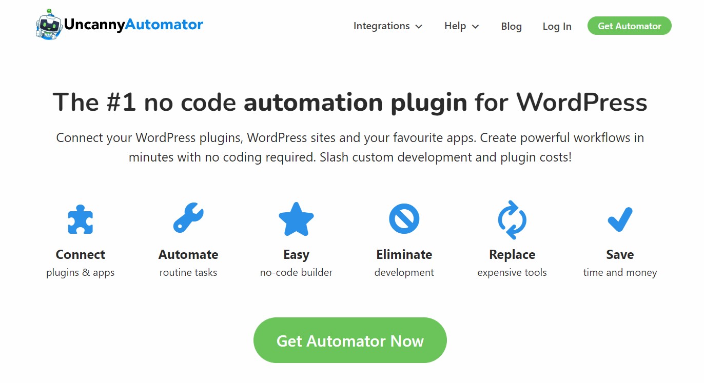 Uncannyautomator beliebtes WordPress-Plugin