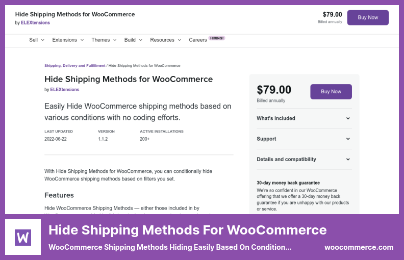 Ocultar métodos de envío para el complemento WooCommerce: los métodos de envío de WooCommerce se ocultan fácilmente según las condiciones