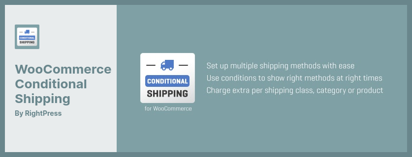 Complemento de envío condicional de WooCommerce: métodos de envío ilimitados para el complemento de WooCommerce