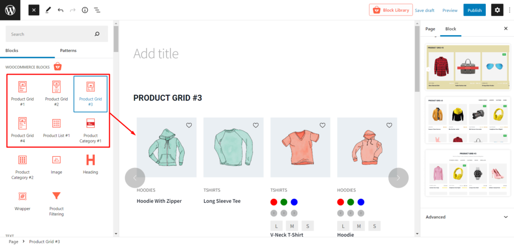 Cara Menambahkan Carousel Produk WooCommerce 4 Selecting Product Blocks
