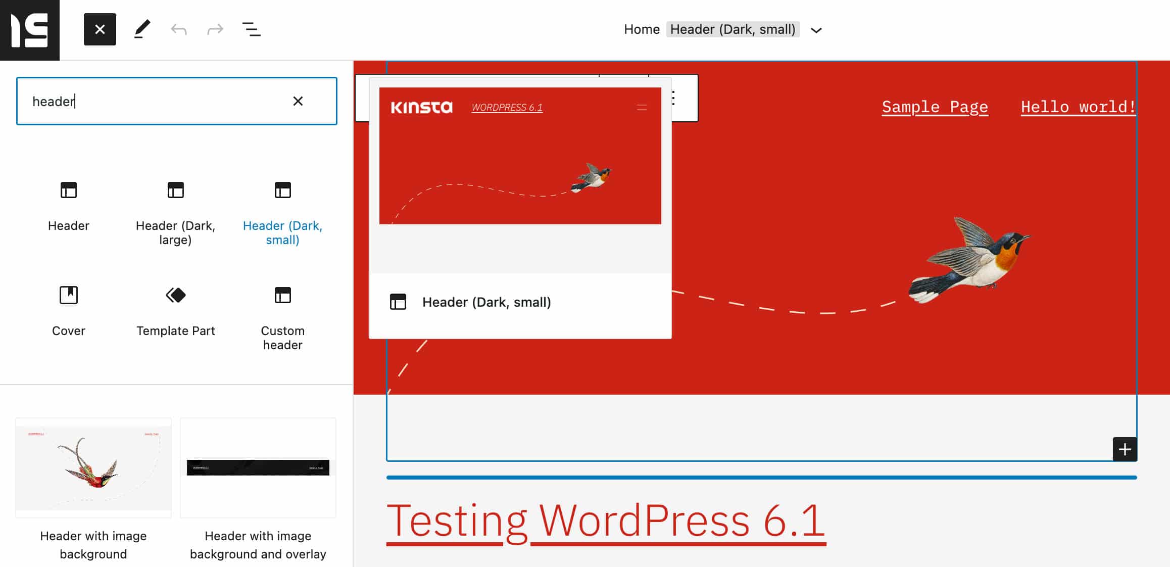 Tambahkan komponen template dengan mudah ke situs web Anda