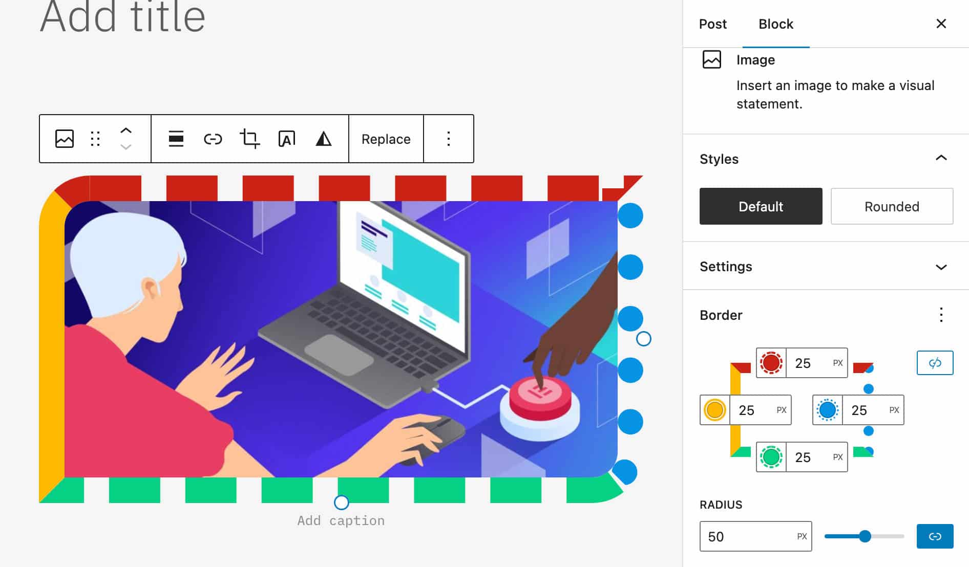 Kontrol batas gambar di WordPress 6.1