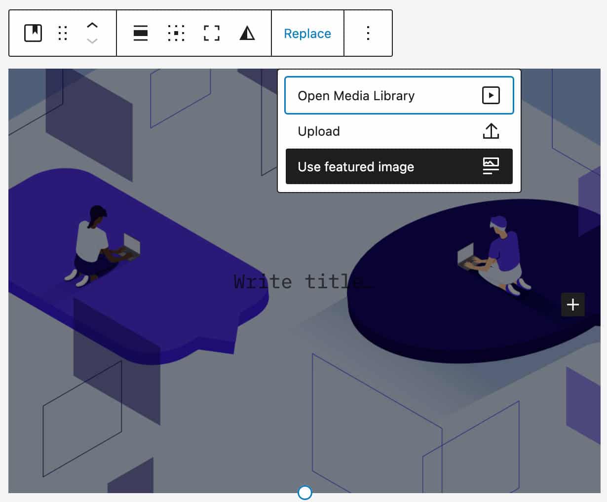 Gunakan Gambar Unggulan di aliran ganti media di WordPress 6.1